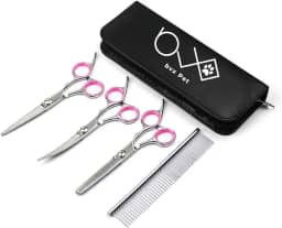 Tesoura Pet De Tosa Kit Com 3 Tesouras Inoxidável Seguro
