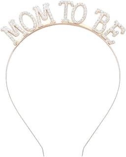 Faixas de cabeça para mulheres, coroa futura mãe, presentes para grávidas, decorações para novas mães, decorações para mulheres, lembrancinhas de festa de revelação de gênero para mãe, acessórios de