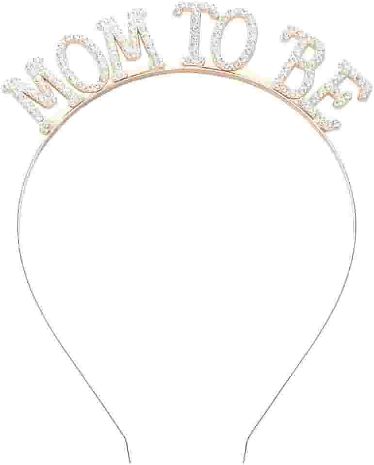 Faixas de cabeça para mulheres, coroa futura mãe, presentes para grávidas, decorações para novas mães, decorações para mulheres, lembrancinhas de festa de revelação de gênero para mãe, acessórios de