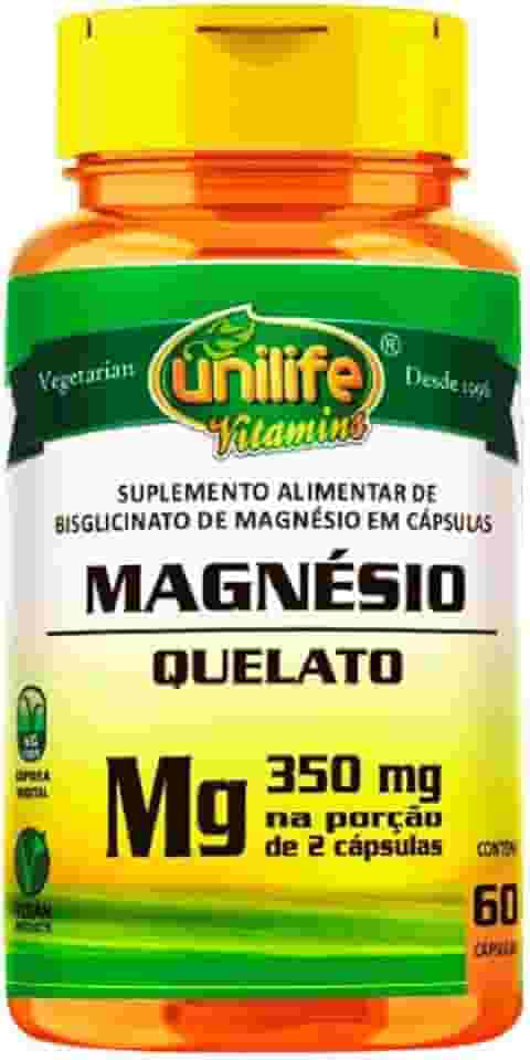 Magnésio quelato "Mg" (Bisglicinato) - 60 cápsulas