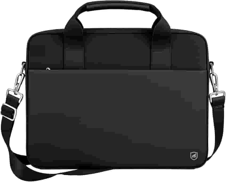 Gshield Pasta Office Resistente a Água com Alça de Ombro + Mão, Bolsos Ergonômicos e Revestimento Interno Aveludado para Notebook