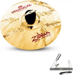 Conjunto de bateria ZILDJIAN A0609 de 23 cm com acabamento brilhante com ZKEY