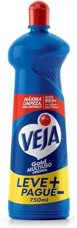 Veja Limpador Multiuso Gold Original 750Ml Embalagem Econômica