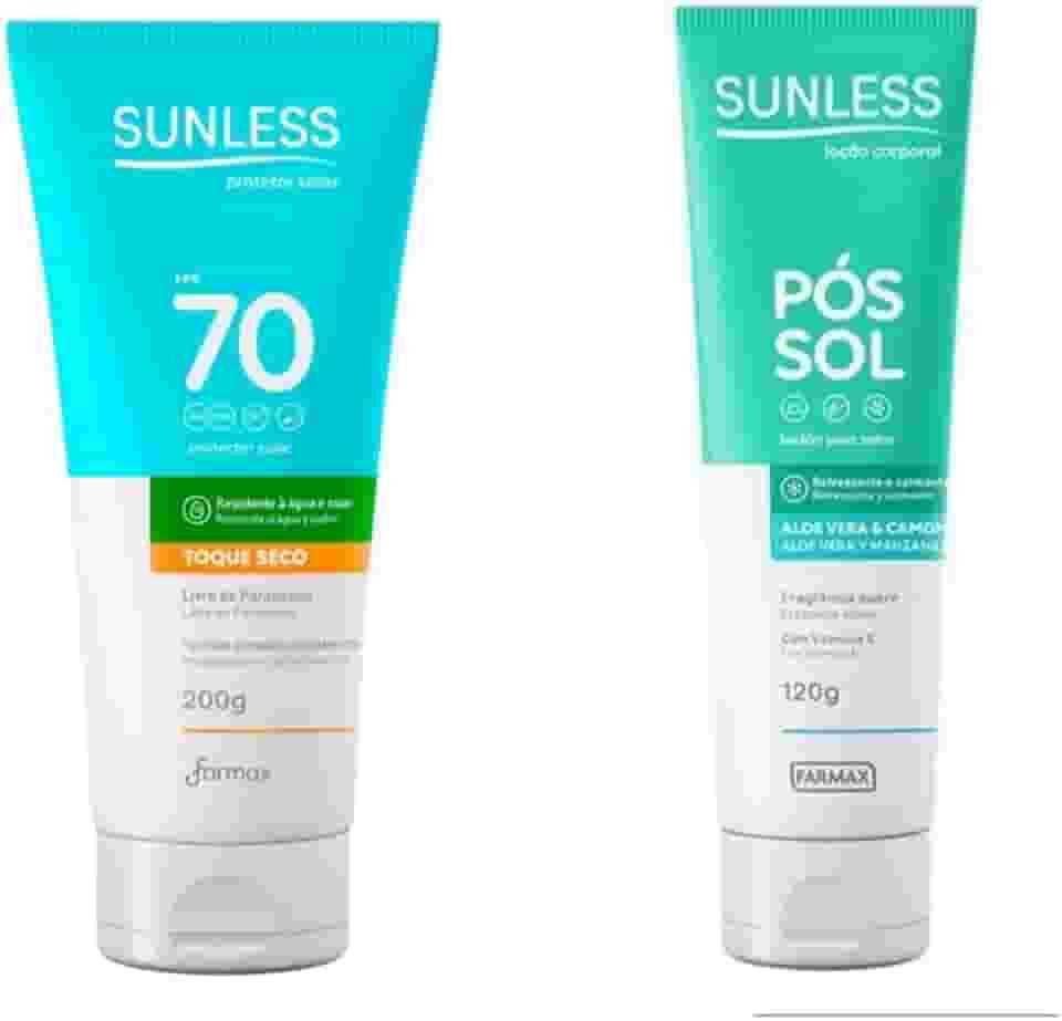 Kit Sunless FPS70 200g + Pós-Sol Aloe e Camomila 120ml