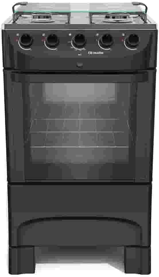 Fogão 4 Bocas Mueller Bivolt com Acendimento Automático Preto Fosco Mfi4bb