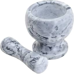 Pilão De Pedra Mármore Com Socador