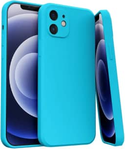 Capa Capinha Anti Impacto Para iPhone 11 Silicone Aveludado Premium (AZUL PISINA)