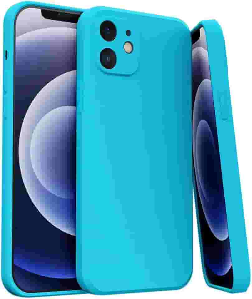 Capa Capinha Anti Impacto Para iPhone 11 Silicone Aveludado Premium (AZUL PISINA)