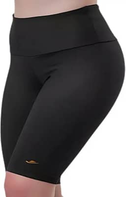 Bermuda Academia Ciclista Feminina Elite Zero Transparência Cós Alto Fitness