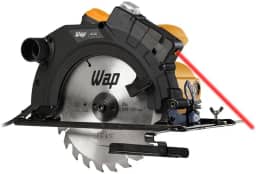WAP Serra de Circular 7.1/4' ESC 1500 com Guia a Laser e Base de Ajuste até 45°, Empunhadura Emborrachada, 1500W 127V