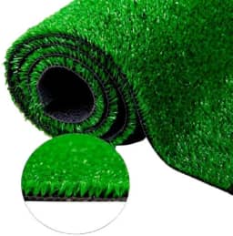 Medida 2,00 x 2,50m - Grama Sintética SoftGrass 12mm - Verde
