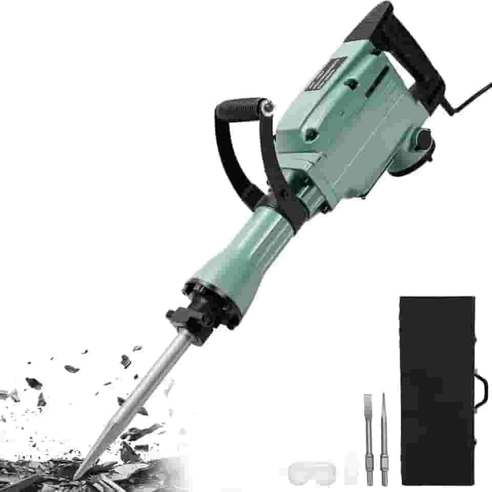 Martelo Demolidor, Rompedor, 220V, Martelo Demolidor 1400 r/min com Sub-Manípulo Giratório de 360, Para Martelos Demolidores de Paredes e Pavimentos