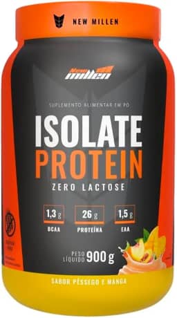 Isolate Protein Zero Lactose 900g Sabor Pêssego com Manga - New Millen