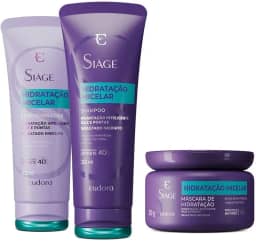 Eudora Kit Siàge Hidratação Micelar: Shampoo 250ml + Condicionador 200ml + Máscara Capilar 250g