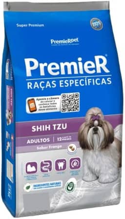 Ração Premier Shih Tzu Raças Específicas para Cães Adultos 2,5kg