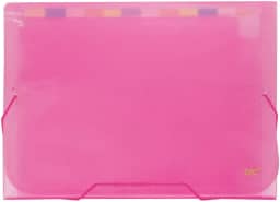 DAC Pasta Sanfonada Econômico 12 Divisões A4 Unitário Rosa 6090PP-RS