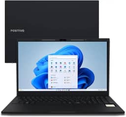 Notebook Positivo Vision R15M AMD Ryzen 5-5625U Windows 11 Home 32GB RAM 512GB SSD Wi-Fi 6 Tela 15' Full HD IPS Antirreflexo - Minitela e Tecla Copilot - Permite upgrade de memória RAM e SSD - Preto