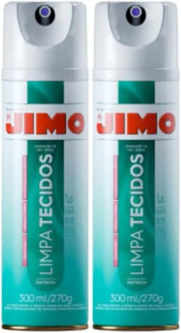 Jimo Aerossol Limpa Tecidos Automotivo E Doméstico 300ml 2un