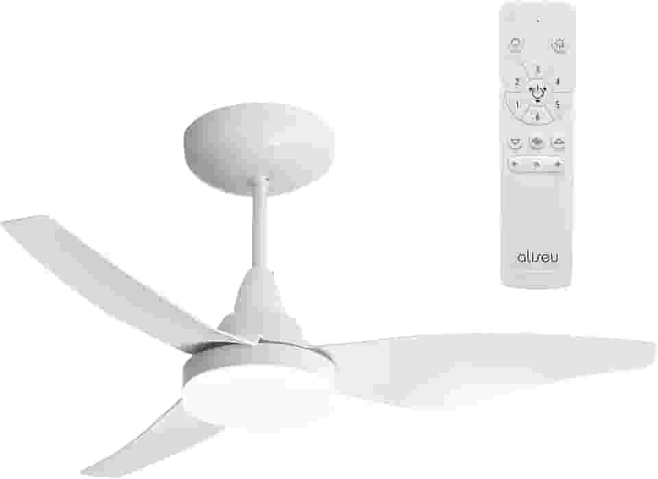 Ventilador de Teto Aliseu Mestre Branco Bivolt com Controle Remoto