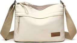 Bolsas transversais para mulheres, bolsa de ombro pequena nylon simples com zíper, leve, casual, simples, adequada para viagens diárias