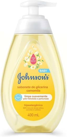 Sabonete Líquido Glicerina Camomila JOHNSON’S® Baby, 400mL