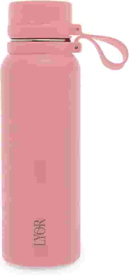LYOR - Garrafa Térmica de Aço Inox Explorer Rosa 650ml