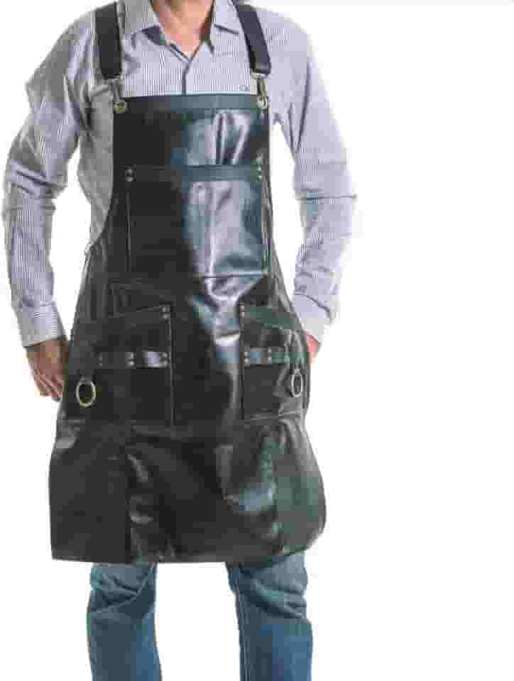 Avental Churrasqueiro em Couro Premiium