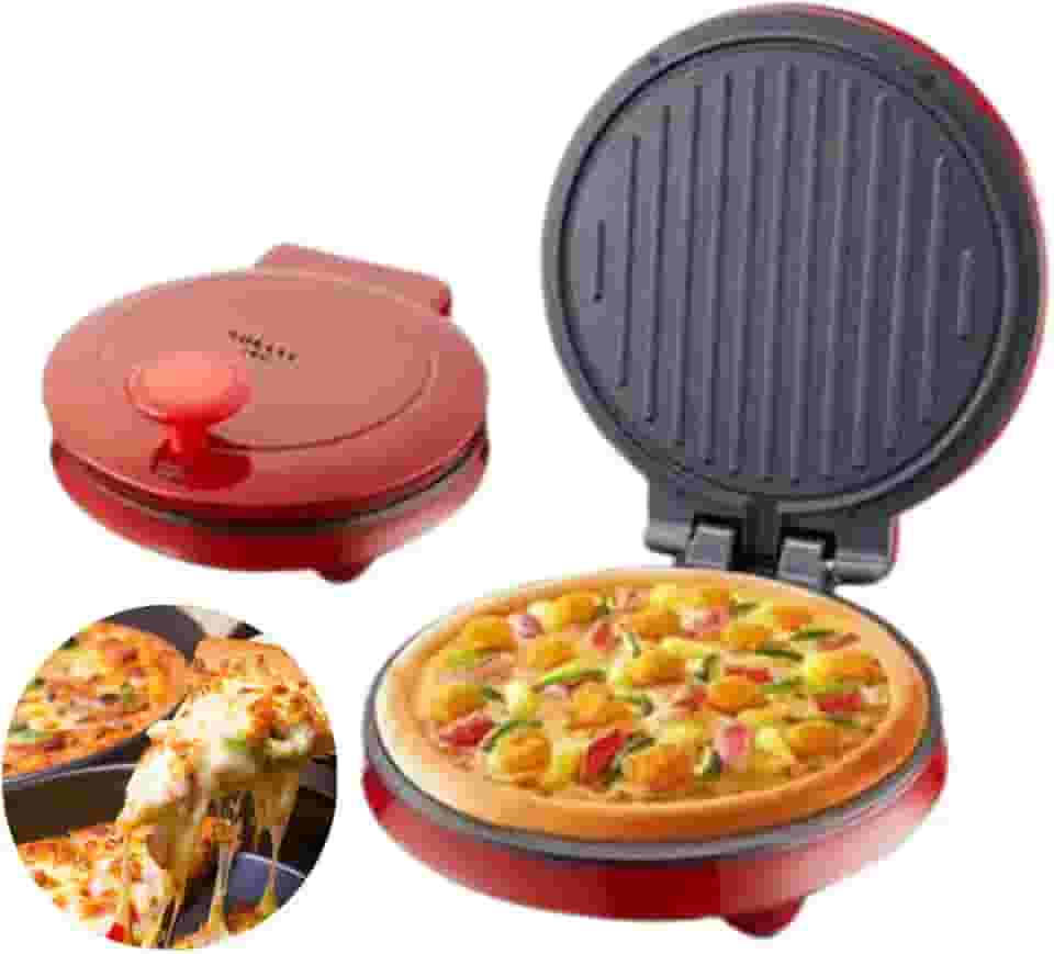 Máquina Elétrica Pizza Bancada Antiaderente Crocante 1000w (110V)