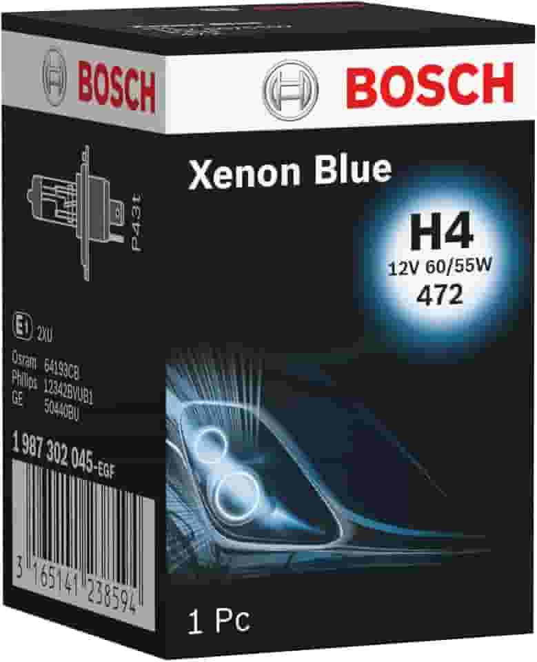 Bosch Lâmpada H4 Bosch Xenon Blue - 12V 60/55W Halógena, Caixa
