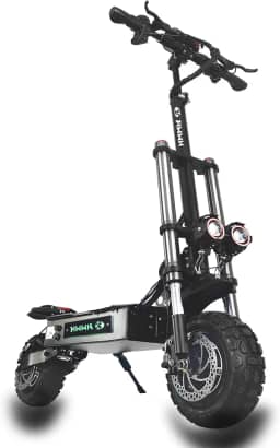 Scooter elétrico off-road adulto dobrável E Scooter Escooter potente motor duplo suspensão dupla 28 cm pneu sem câmara a vácuo 60V/40AH bateria de lítio de grande capacidade 100 km vida útil da