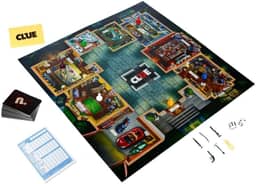 Hasbro Gaming Clue Jogo de tabuleiro para crianças a partir dos 8 anos, jogo Clue reimaginado para 2 a 6 jogadores, jogos de investigação, brinquedos de detetive, jogos para crianças e adultos