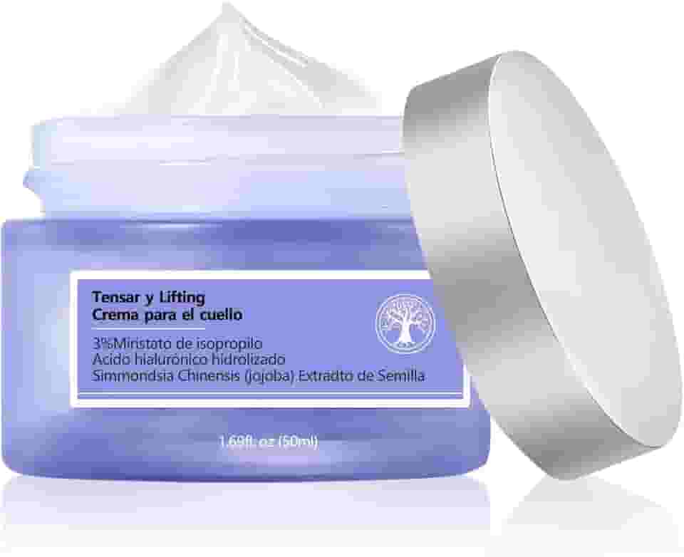 Creme firmador de pescoço - creme antienvelhecimento para o pescoço para apertar e enrugar - creme firmador de pescoço para apertar e levantar - com ácido hialurônico (1 peça)