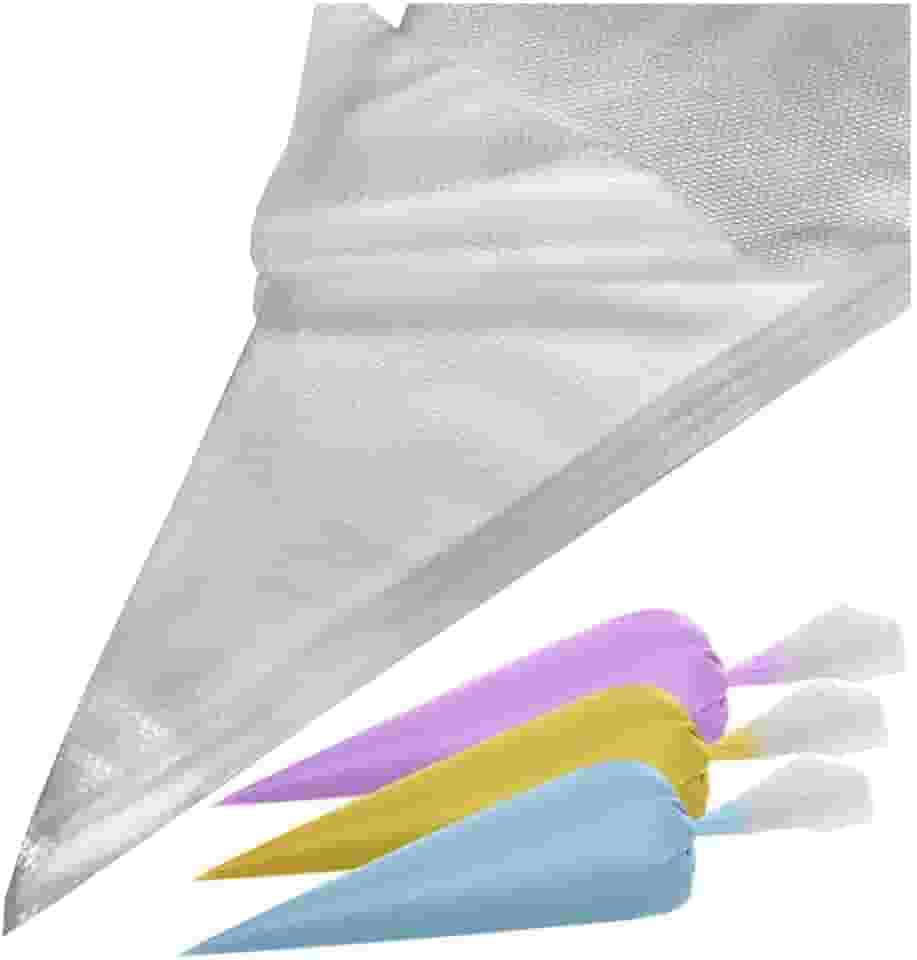 100 Sacos de Confeitar Descartáveis Médio Resistente Profissional Confeitaria Bolo Chantilly Cupcake Uso Doméstico Prático Kit Econômico Fácil de Usar Ideal para Uso Doméstico ou Profissional