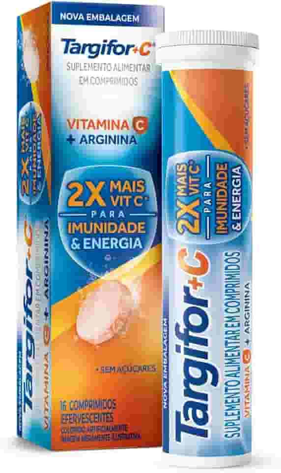 Targifor C Vitamina C e Arginina 16 comprimidos efervescentes