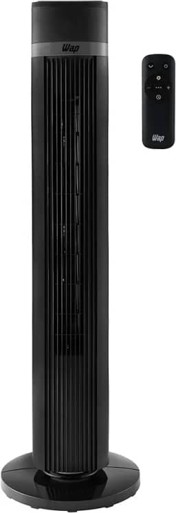 WAP Ventilador de Torre AIR SILENCE com 4 Níveis de Velocidade, Time de até 15 Horas e Desligamento Automático 220V