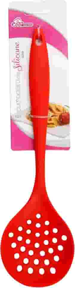 ESCUMADEIRA DE SILICONE 28,5 X 8,3 X 5CM VERMELHO - CM48, MARCA: EM CASA TEM