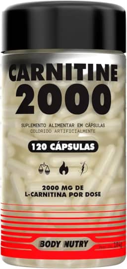 L Carnitina 2000 mg Pura 120 capsulas Sem Sabor Ultra Concentrado