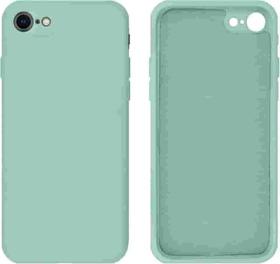 Capinha Compativel com iPhone 7, 8, SE 2ª e 3ª Geração Silicone Aveludado com Proteção de Câmera