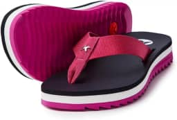 Chinelo Kenner Kyra Solado Alto Feminino - Preto e Rosa