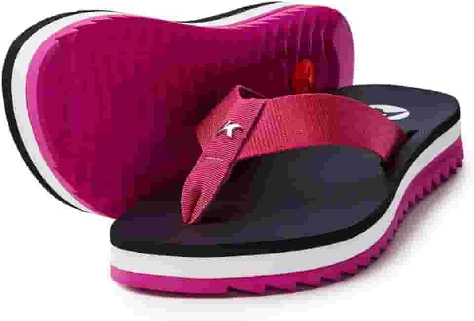 Chinelo Kenner Kyra Solado Alto Feminino - Preto e Rosa