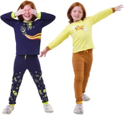 Kit pronto 2 Pijamas infantis Unissex Inverno Menino ou Menina 100% Algodão 1 Ao 10 Anos