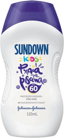Johnson's Sundown Protetor Solar Infantil Corpo E Rosto Praia E Piscina Kids Fps 60 120Ml