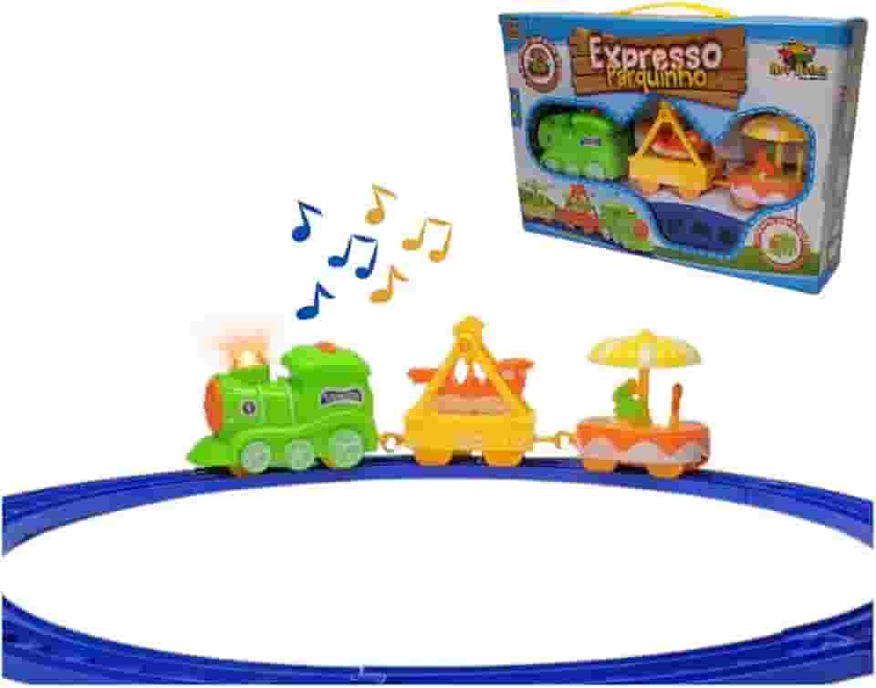 Trem Express Parquinho Giratório Carrossel Infantil