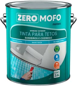 Tinta Para Teto Zero Mofo Branco Acetinado 3,6l Montana