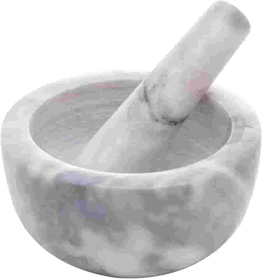 LYOR - Conjunto Pilão e Socador de Mármore Marin 12cm x 6cm