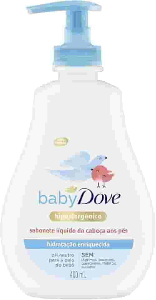 Baby Dove Sabonete Líquido Da Cabeça Aos Pés Hidratação Enriquecida 400Ml