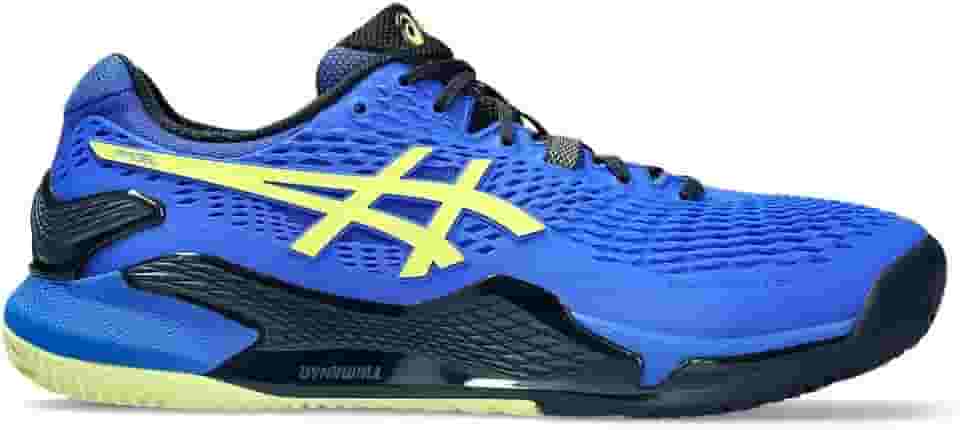 TÊNIS ASICS RESOLUTION 9 PADEL MASCULINO AZUL E AMARELO NEON (br_footwear_size_system, adult, numeric, numeric_42)