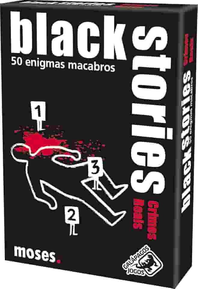 Galápagos, Black Stories: Crimes Reais, Jogo de Enigmas para Amigos, 2+ jogadores, 15 minutos por partida