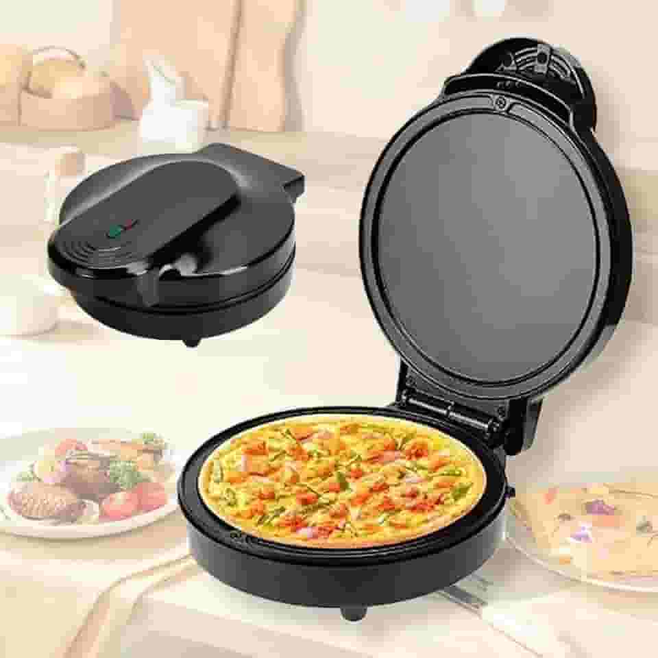 Mini Máquina de Pizza Elétrica Ultra potência de 1000w Fundo Antiaderente