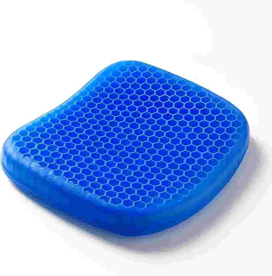 Almofada Ortopédica Em Gel Silicone Confortável Para Coccix, Coluna, Hemorroidas, Dor Lombar, Assento Ergonômico, Antiderrapante, Ventilada, Portátil, Lavável